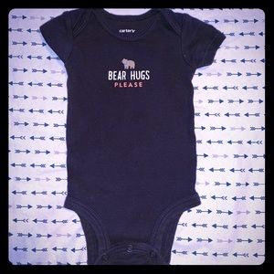 Carter’s Navy Blue Newborn Onesie
